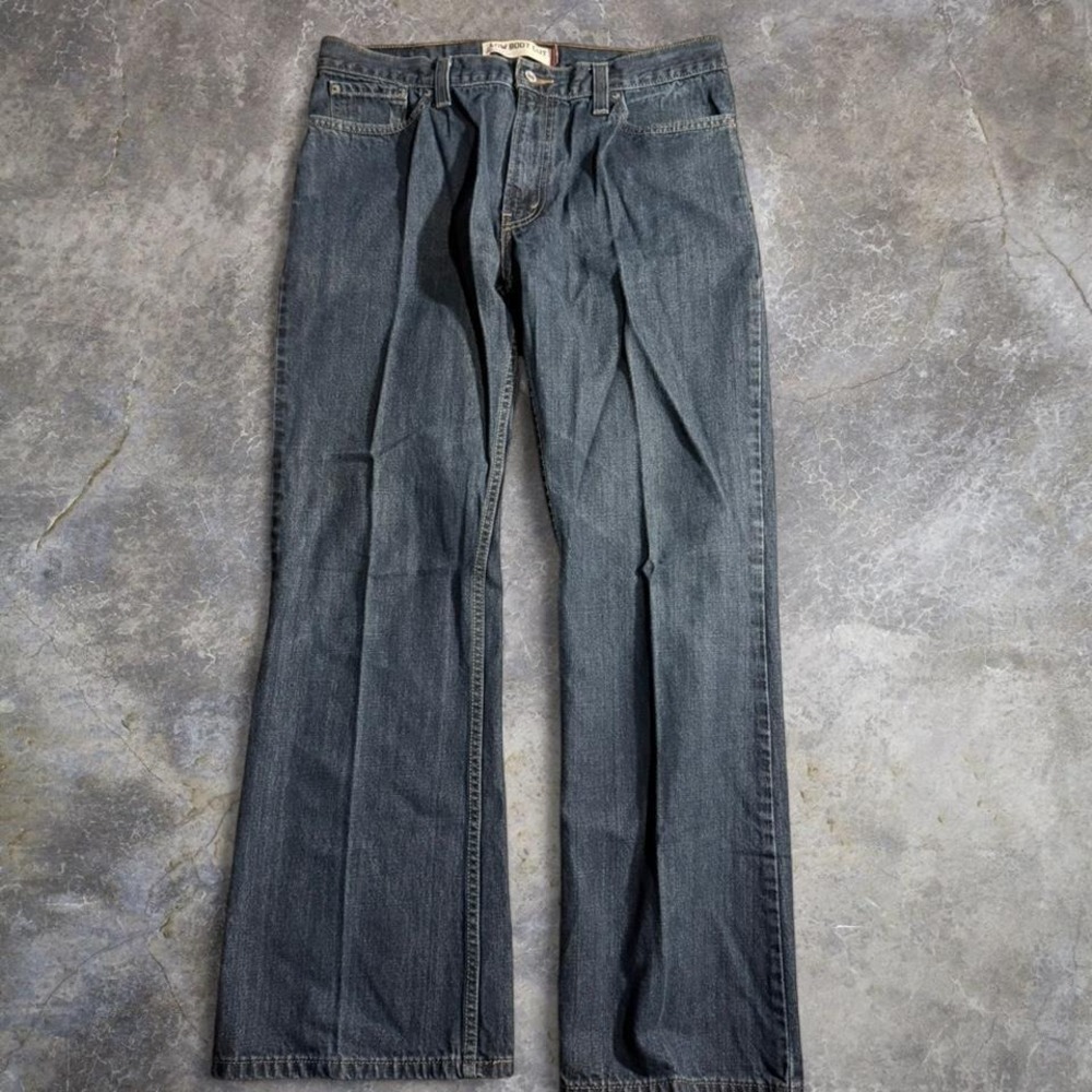 Levi's 527 Low Bootcut Dark Wash Jeans 36x32 Y2K Low Rise Denim Western Cowboy